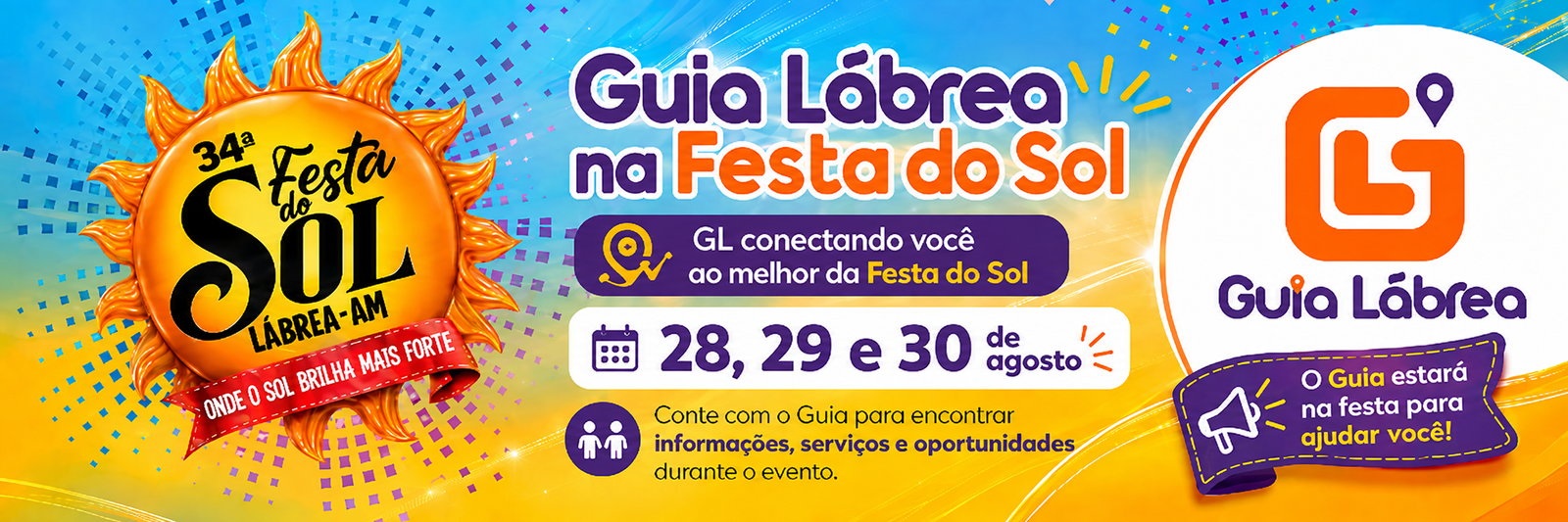 Banner festa do sol